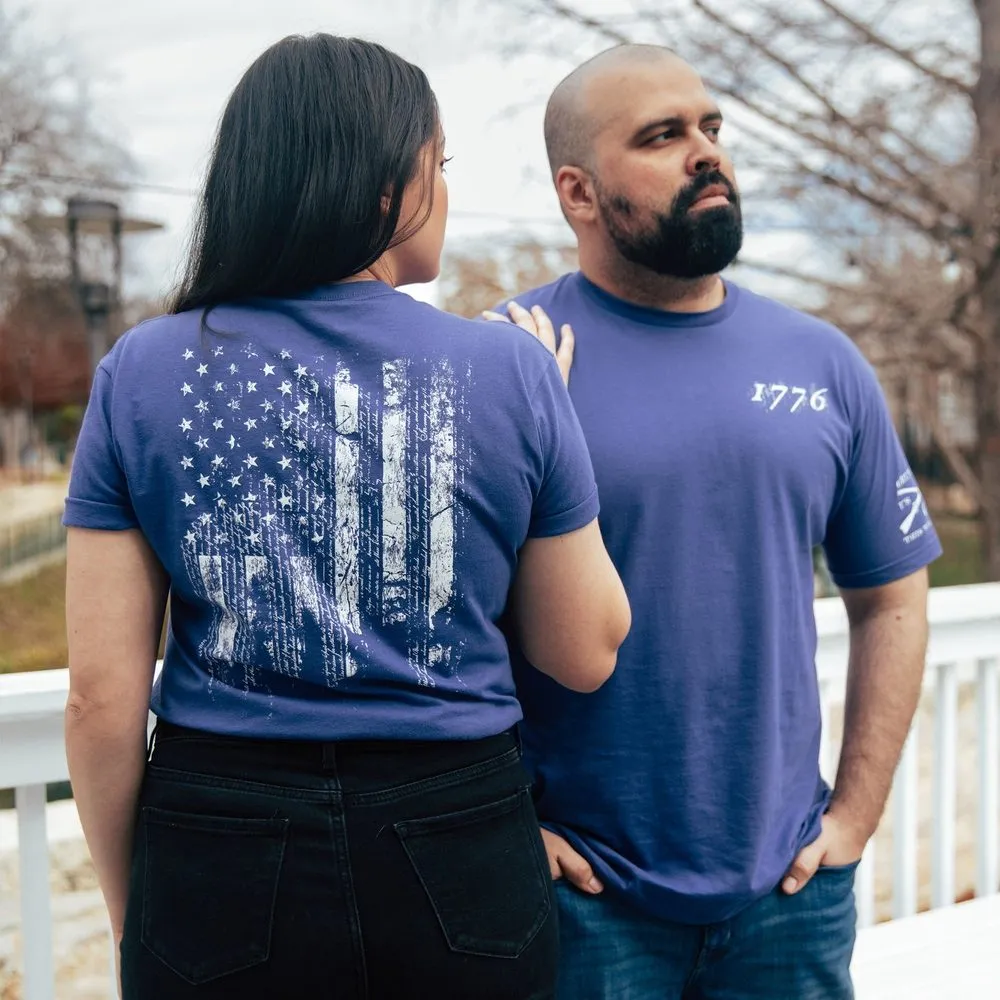 1776 Flag T-Shirt - Future Dusk