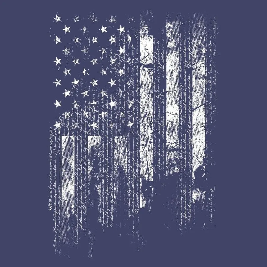 1776 Flag T-Shirt - Future Dusk