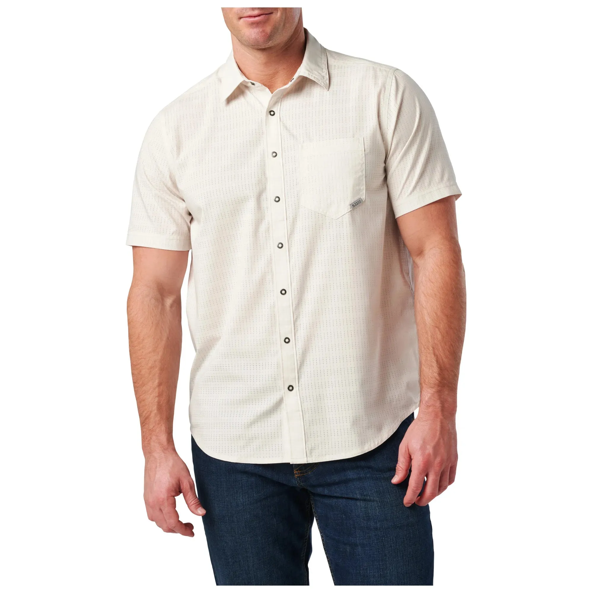 5.11 Tactical Men's Aerial Snap-Front Wicking Short Sleeve Work Shirt