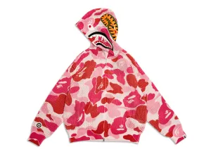 A Bathing Ape ABC Camo Crochet Shark Full Zip Hoodie xld