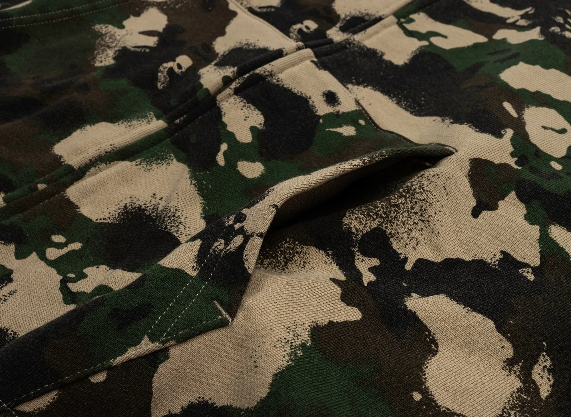 A Bathing Ape Map Camo Shark Full Zip Hoodie xld