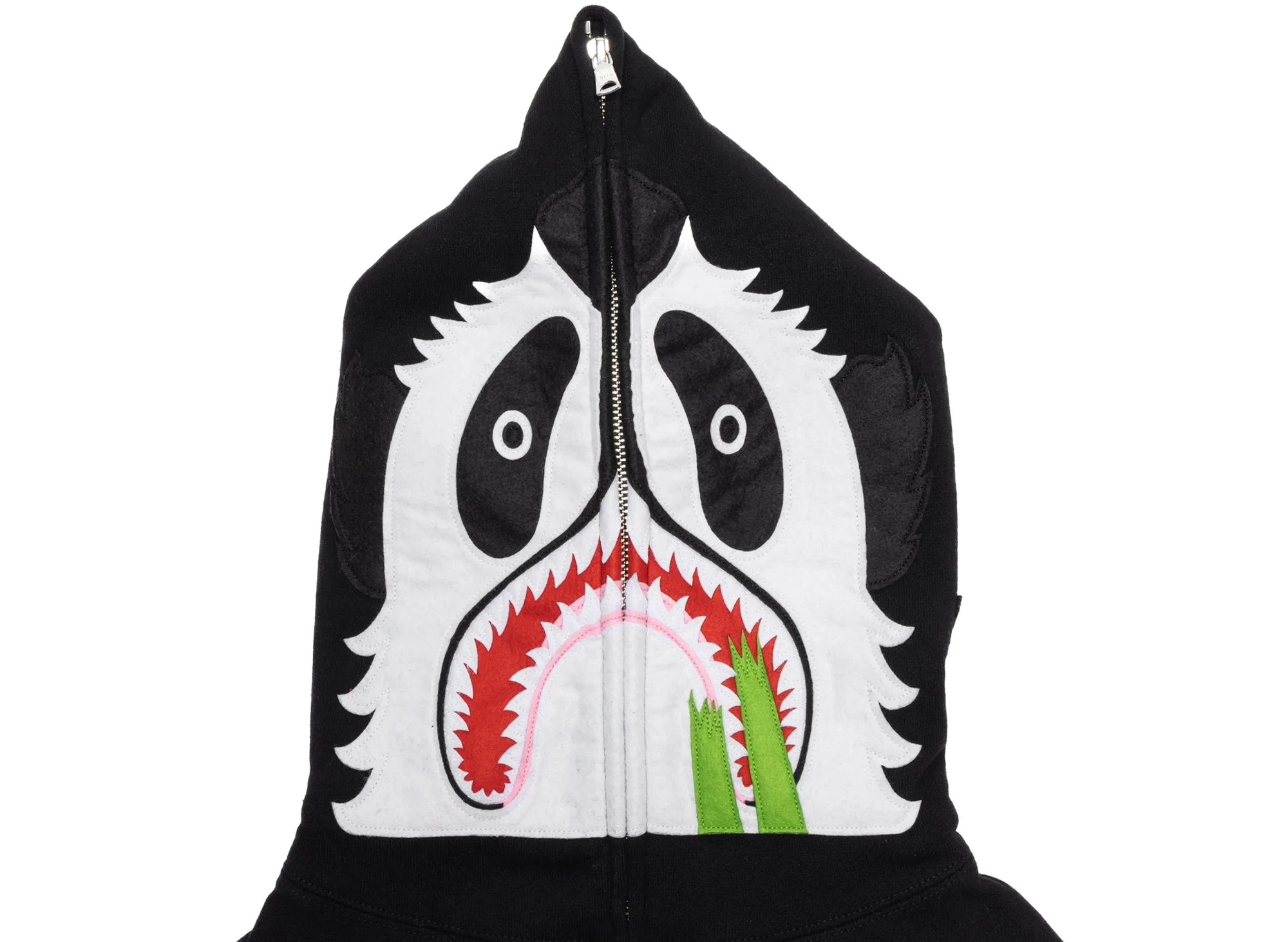 A Bathing Ape Panda Full Zip Hoodie in Black