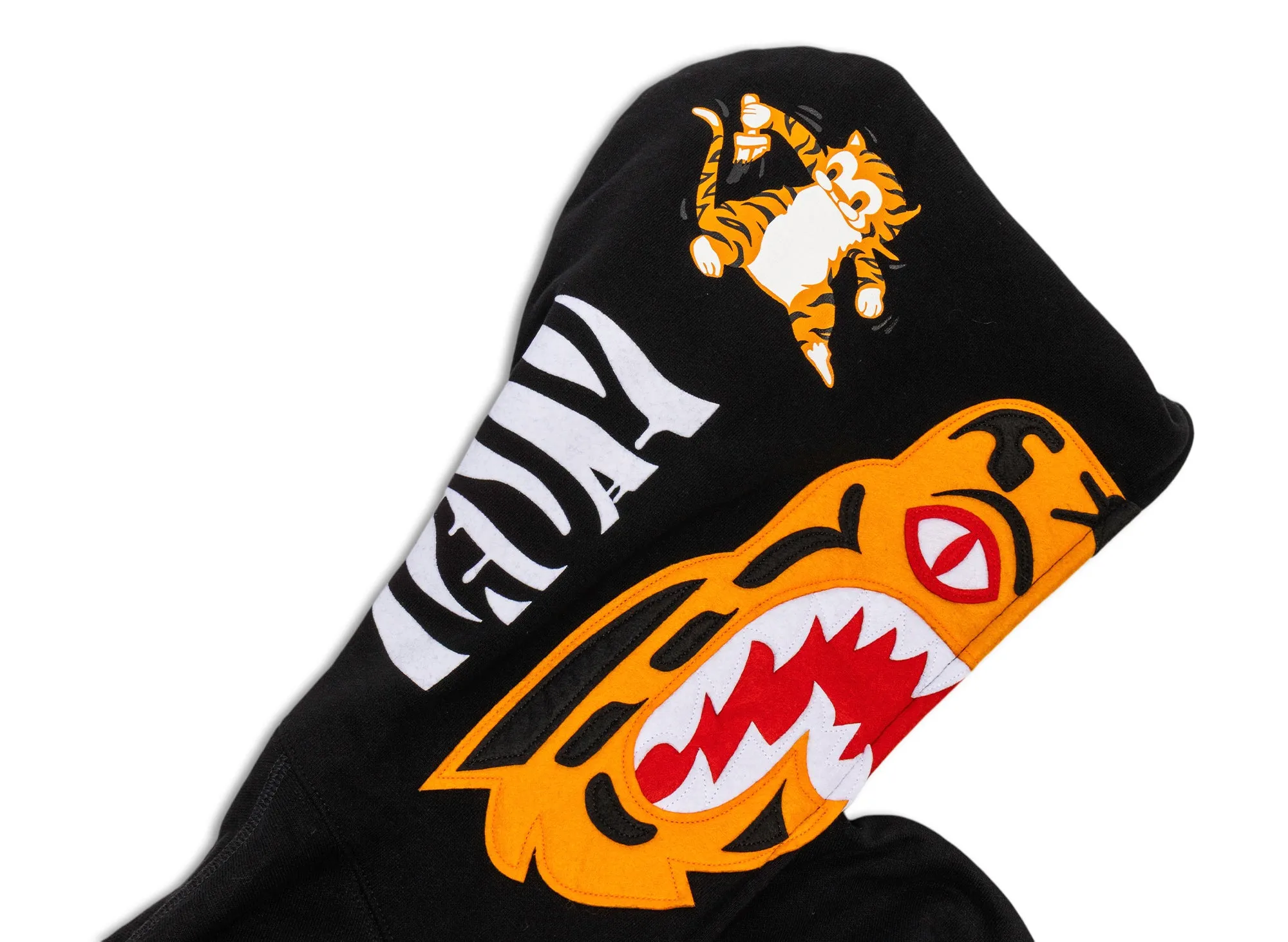A Bathing Ape Tiger Full Zip Hoodie in Black xld