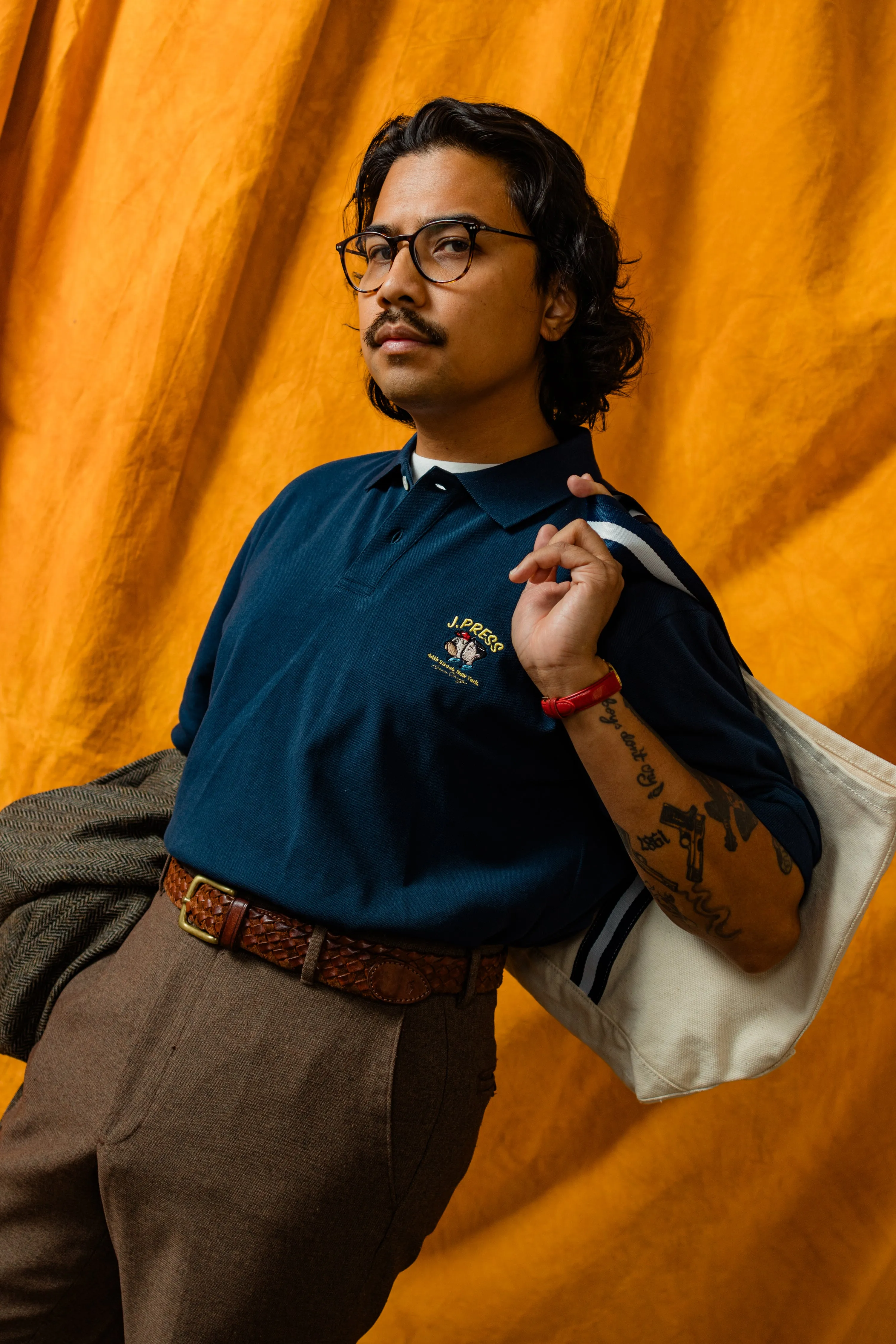 AARON CHANG "IVY BOY" POLO - NAVY