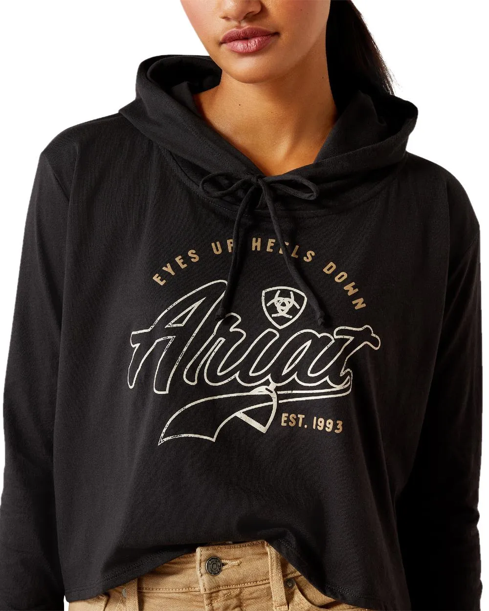 Ariat Womens Heels Down Hoodie T-Shirt