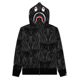 Bape Speed Racer Shark Full Zip Hoodie - Black