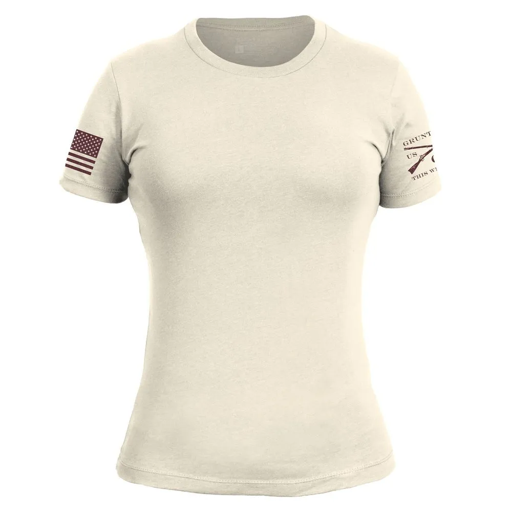 Basic T-Shirt Women's Slim Fit - Natural
