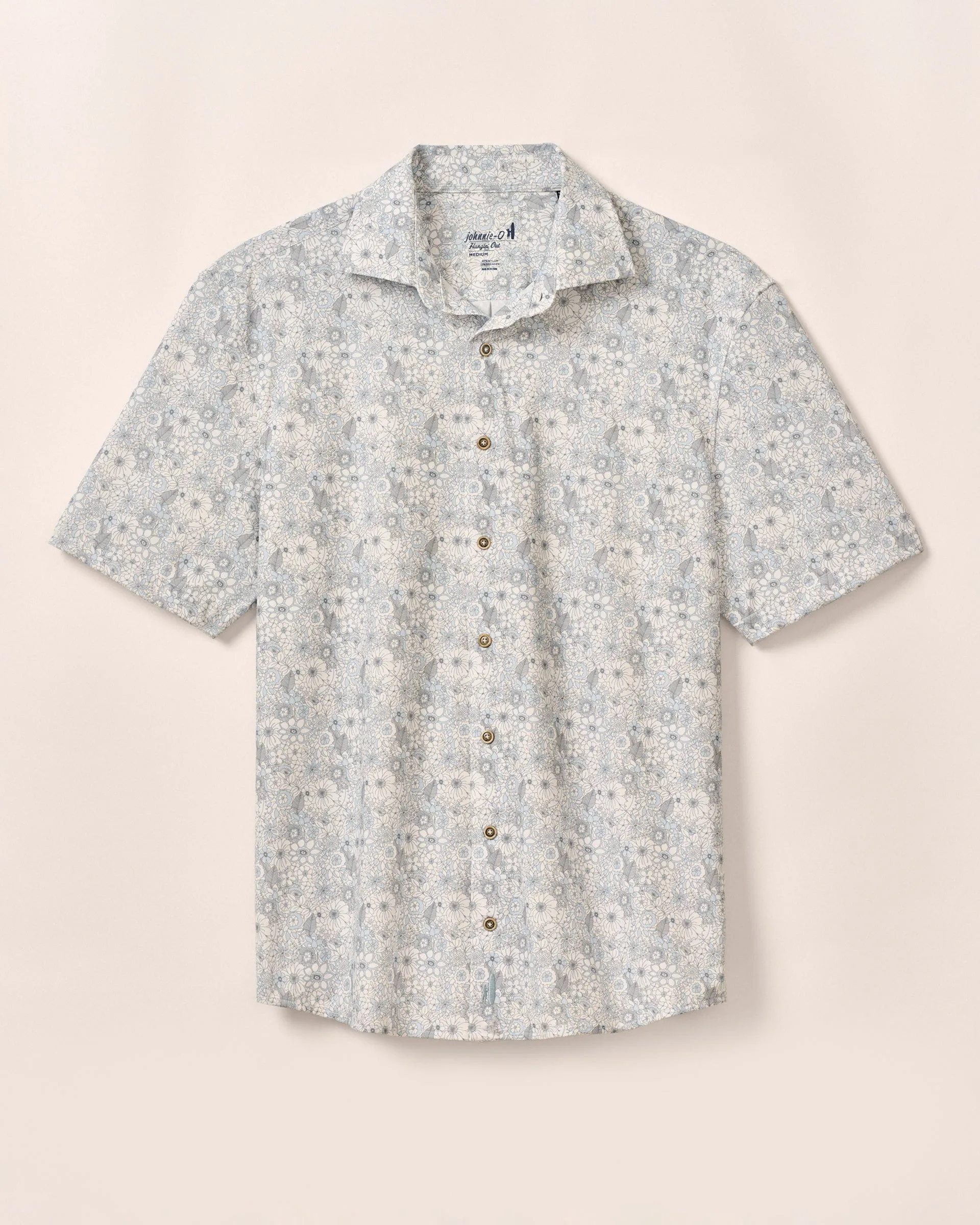 Big & Tall Short Sleeve Hangin' Out Knit Button Down Shirt - Kayce