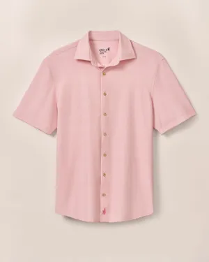 Big & Tall Short Sleeve Hangin' Out Knit Button Down Shirt - Spielman