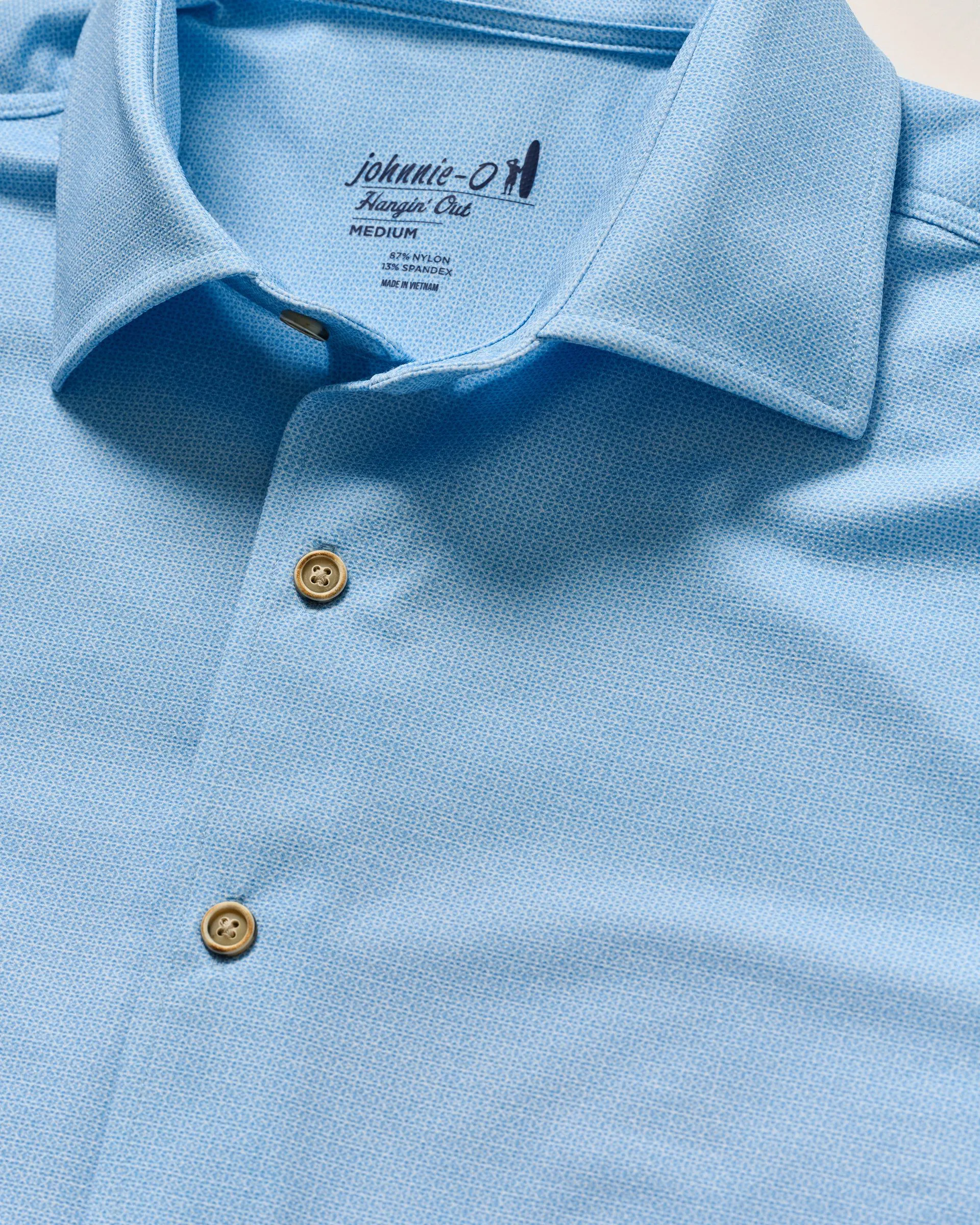 Big & Tall Short Sleeve Hangin' Out Knit Button Down Shirt - Spielman