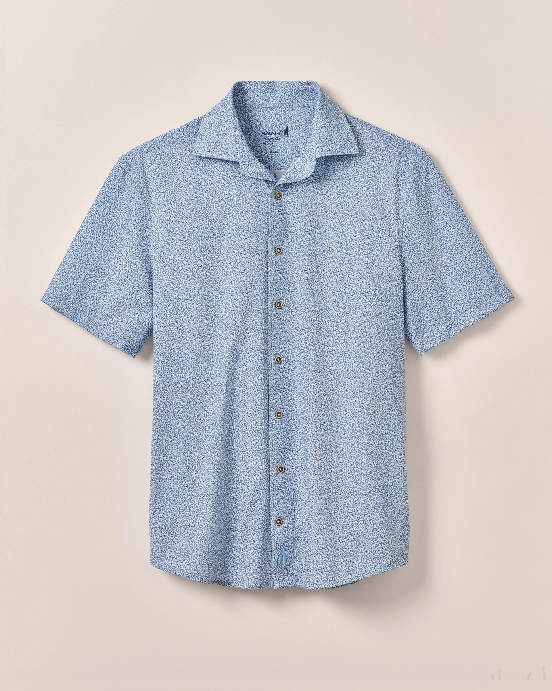 Big & Tall Short Sleeve Hangin' Out Knit Button Down Shirt - Waylan