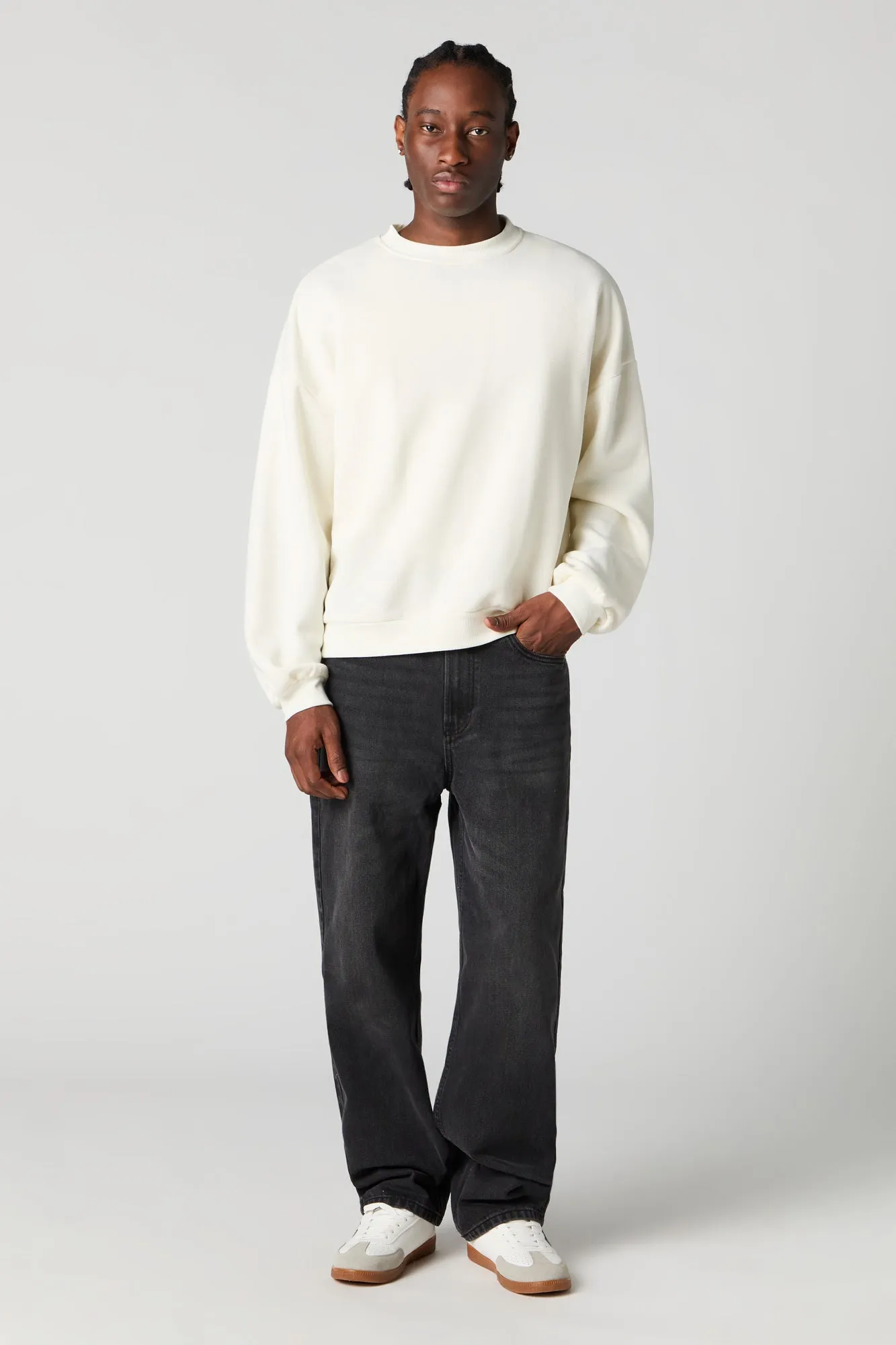 Boxy Fleece Sweatshirt