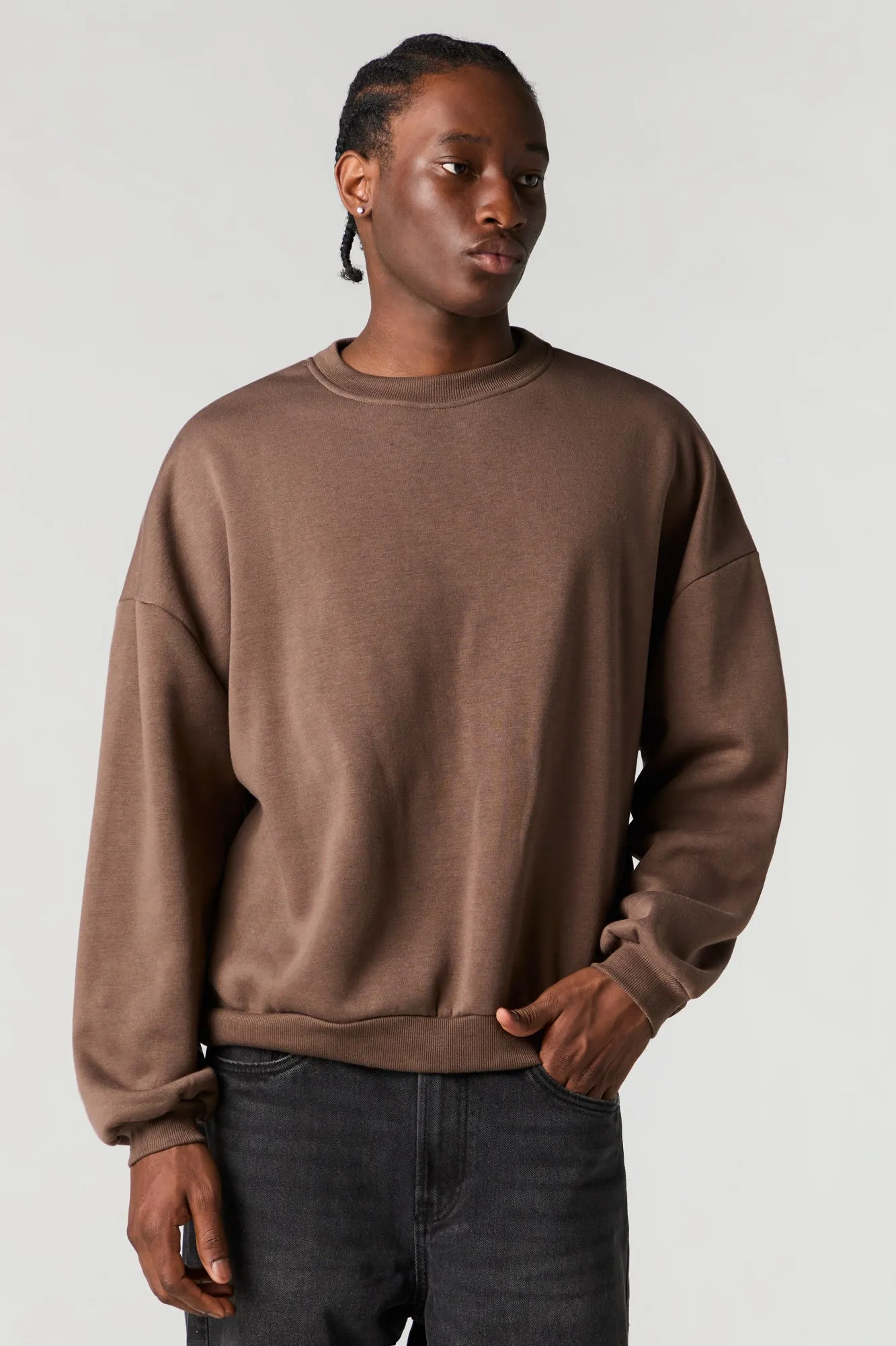 Boxy Fleece Sweatshirt