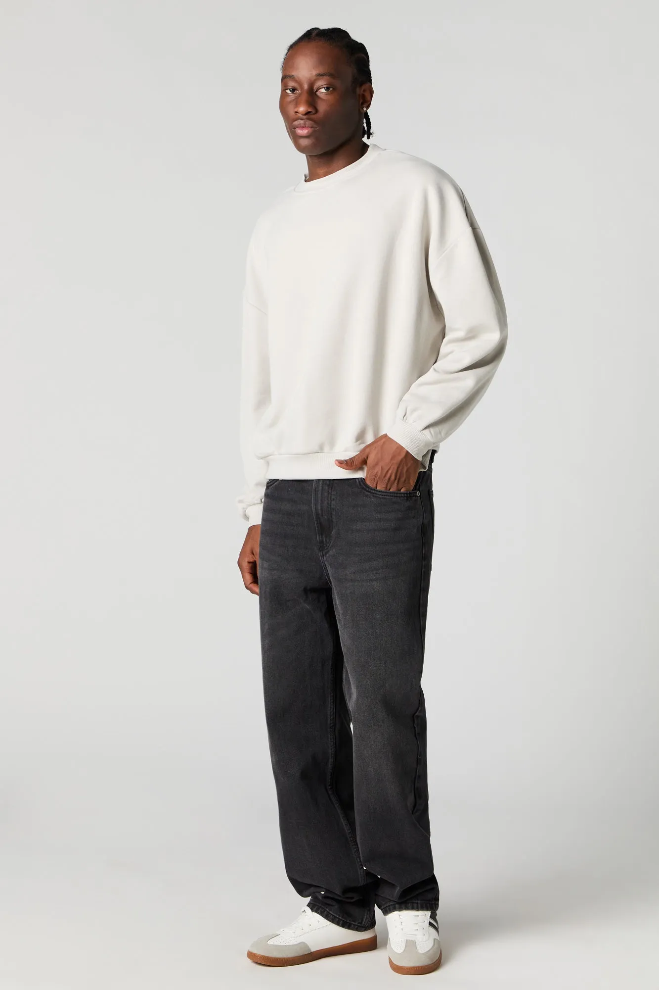 Boxy Fleece Sweatshirt