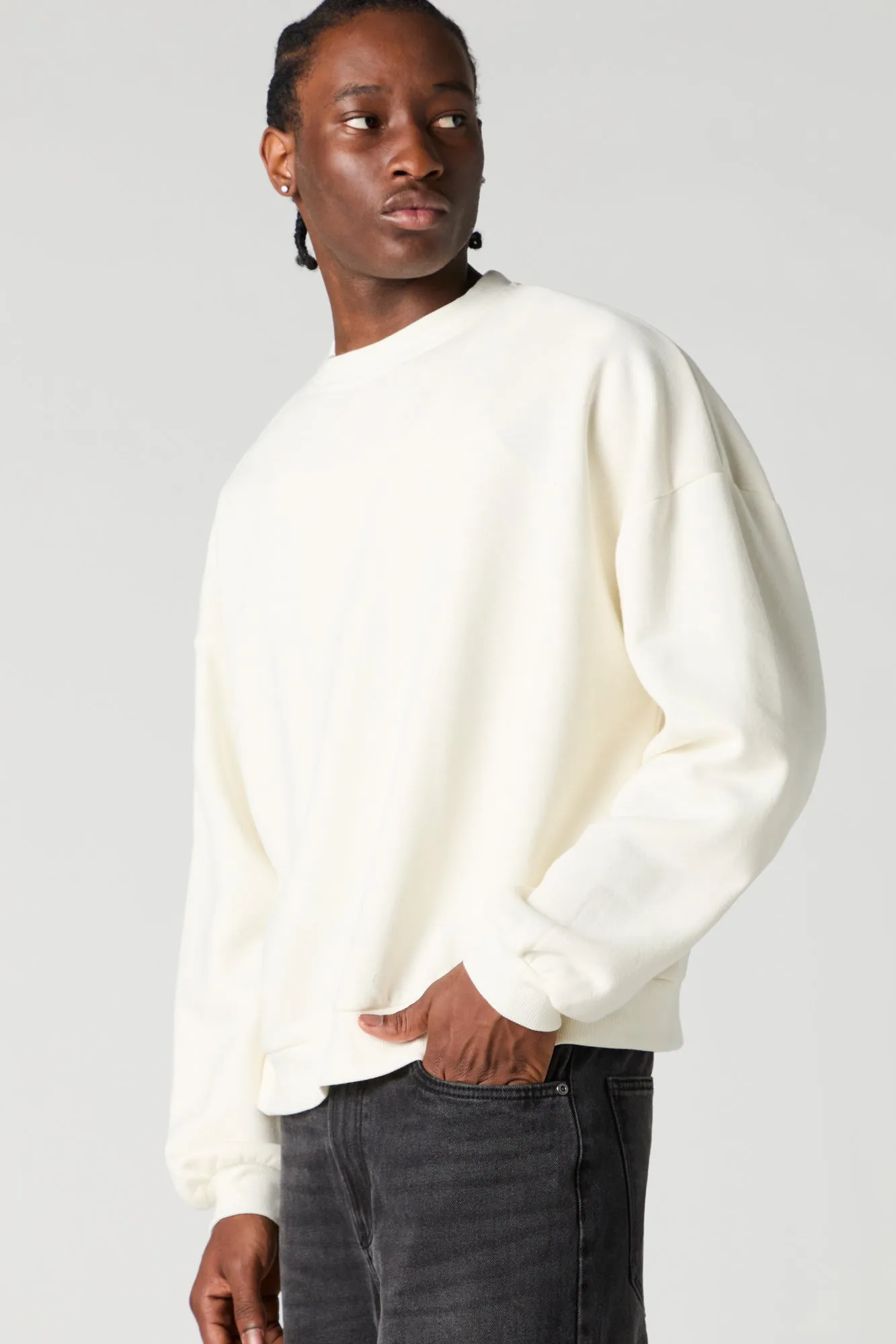Boxy Fleece Sweatshirt