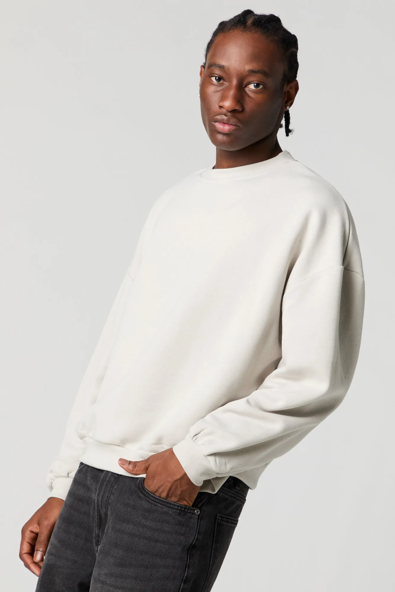 Boxy Fleece Sweatshirt
