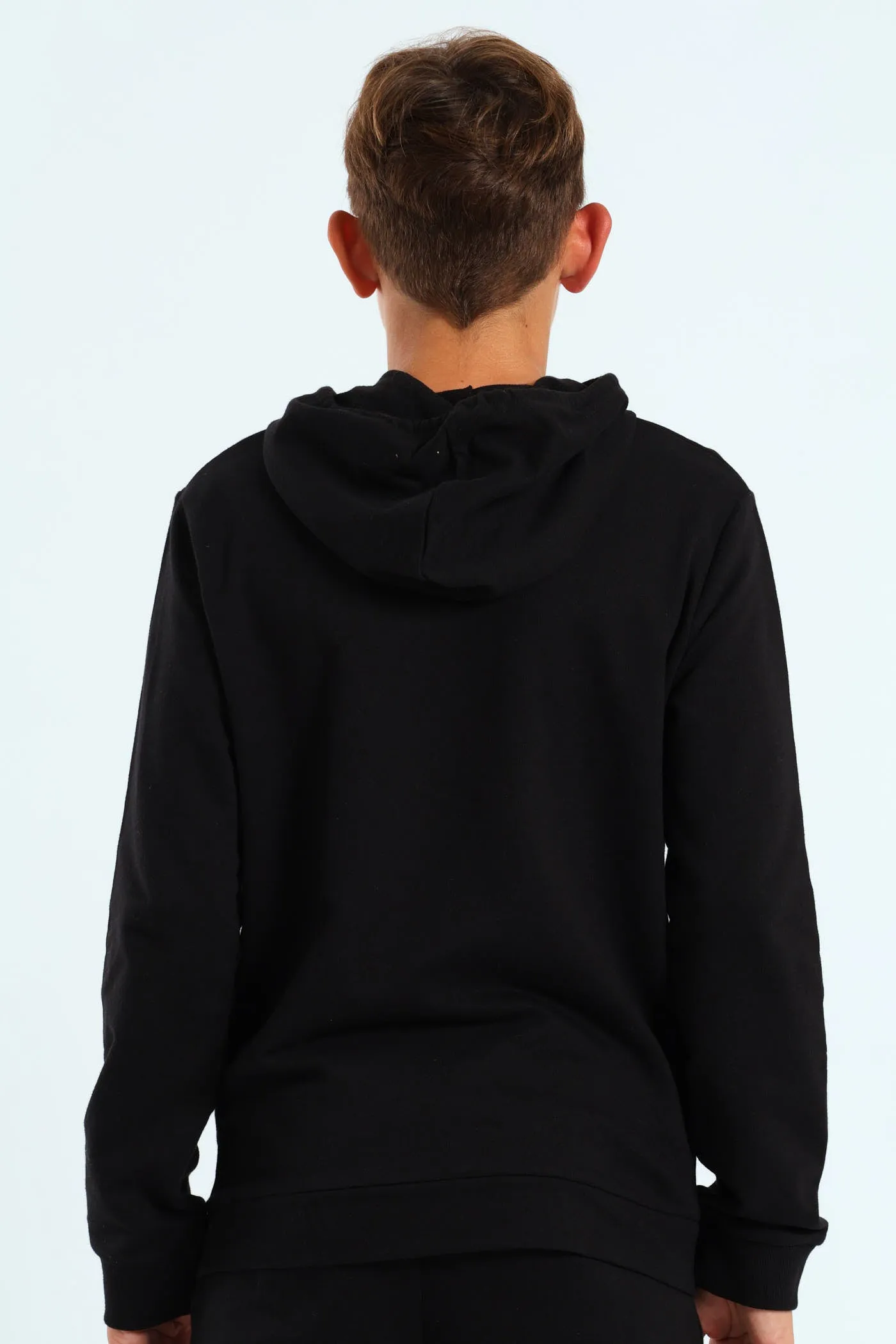 Boys Pocket Fleece Hoody - Black