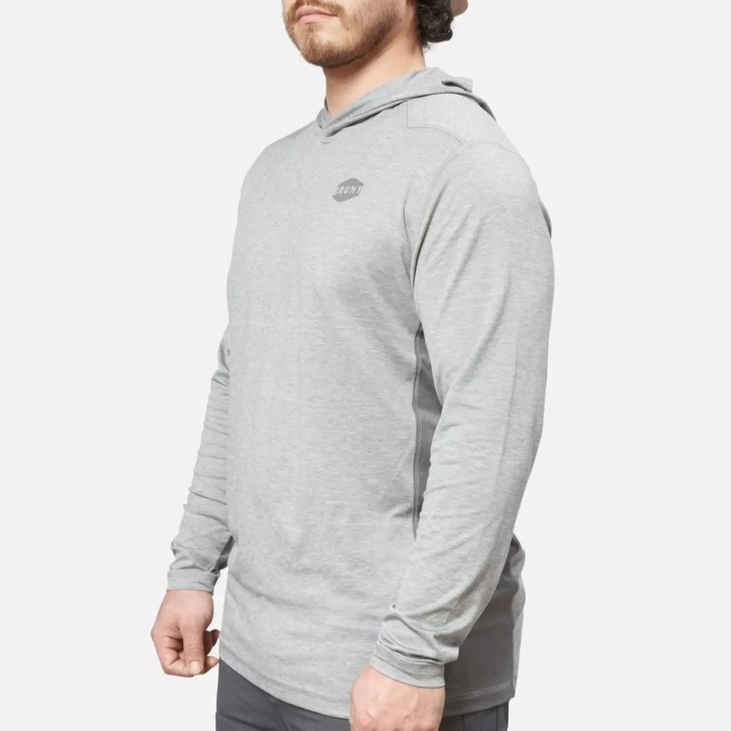 BRUNT Men's The Mckenna Tech UPF 50 Hooded Long Sleeve T-Shirt
