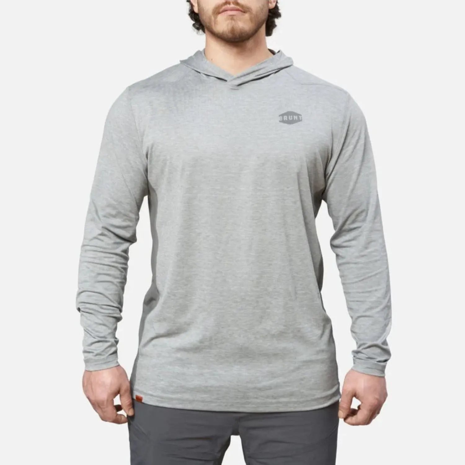 BRUNT Men's The Mckenna Tech UPF 50 Hooded Long Sleeve T-Shirt