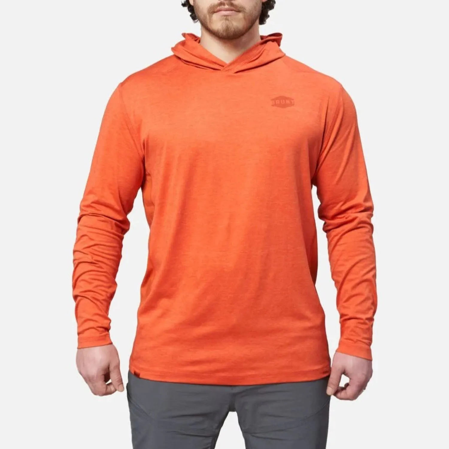 BRUNT Men's The Mckenna Tech UPF 50 Hooded Long Sleeve T-Shirt