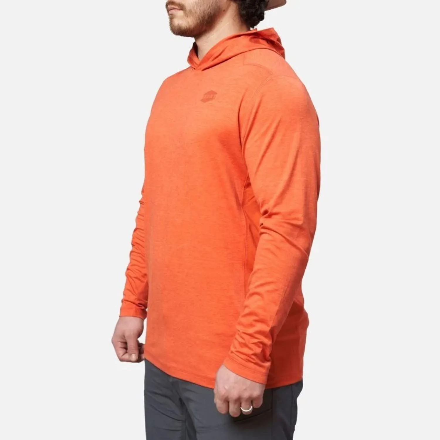 BRUNT Men's The Mckenna Tech UPF 50 Hooded Long Sleeve T-Shirt