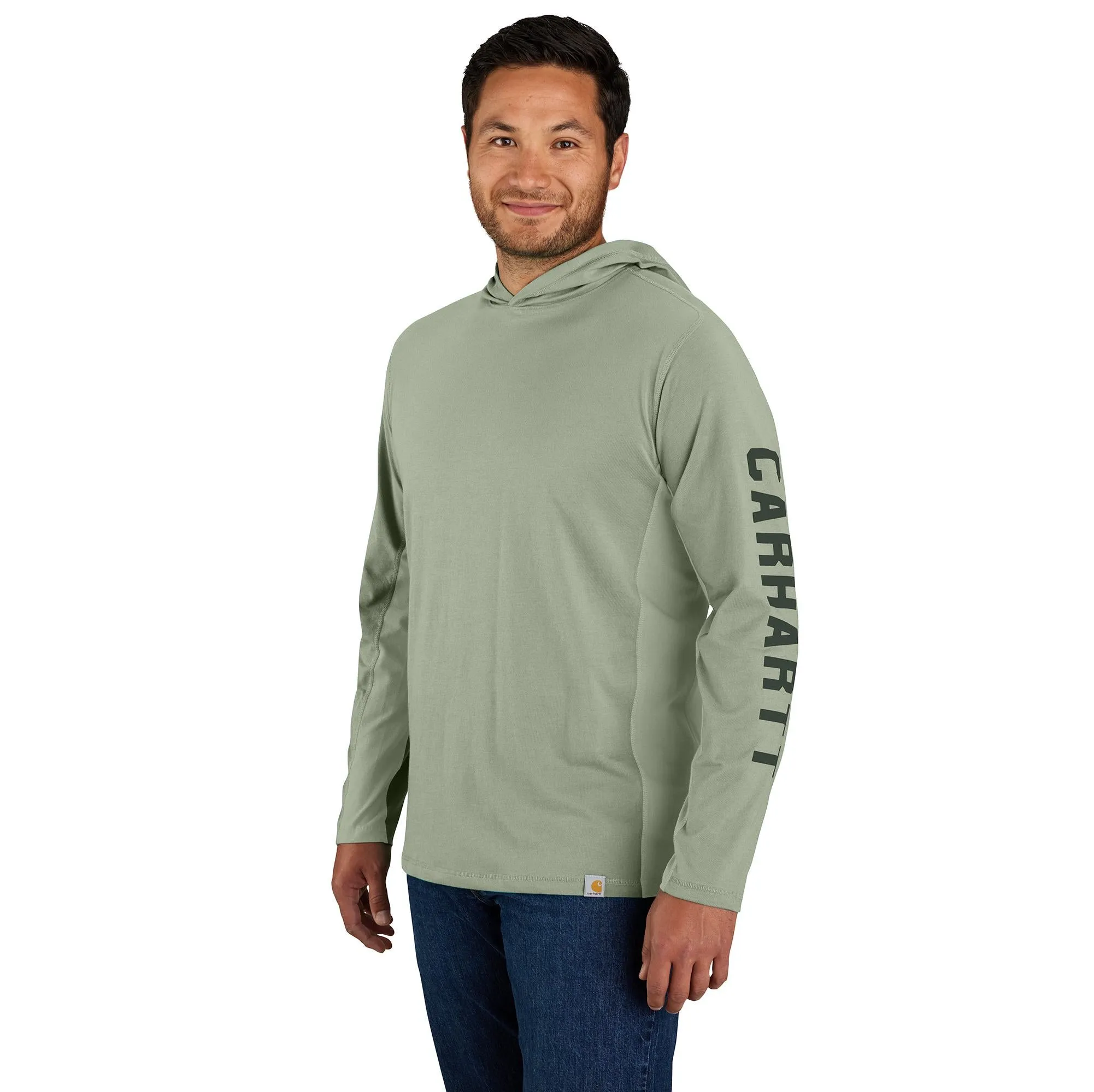 Carhartt Men's Force® Relaxed Fit Long Sleeve Logo Graphic Hooded Tee