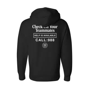 Check On Your Teammates 24 Pullover Hood