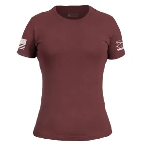 Club Member - Women's Basic Slim Fit T-Shirt - Heather Burgundy