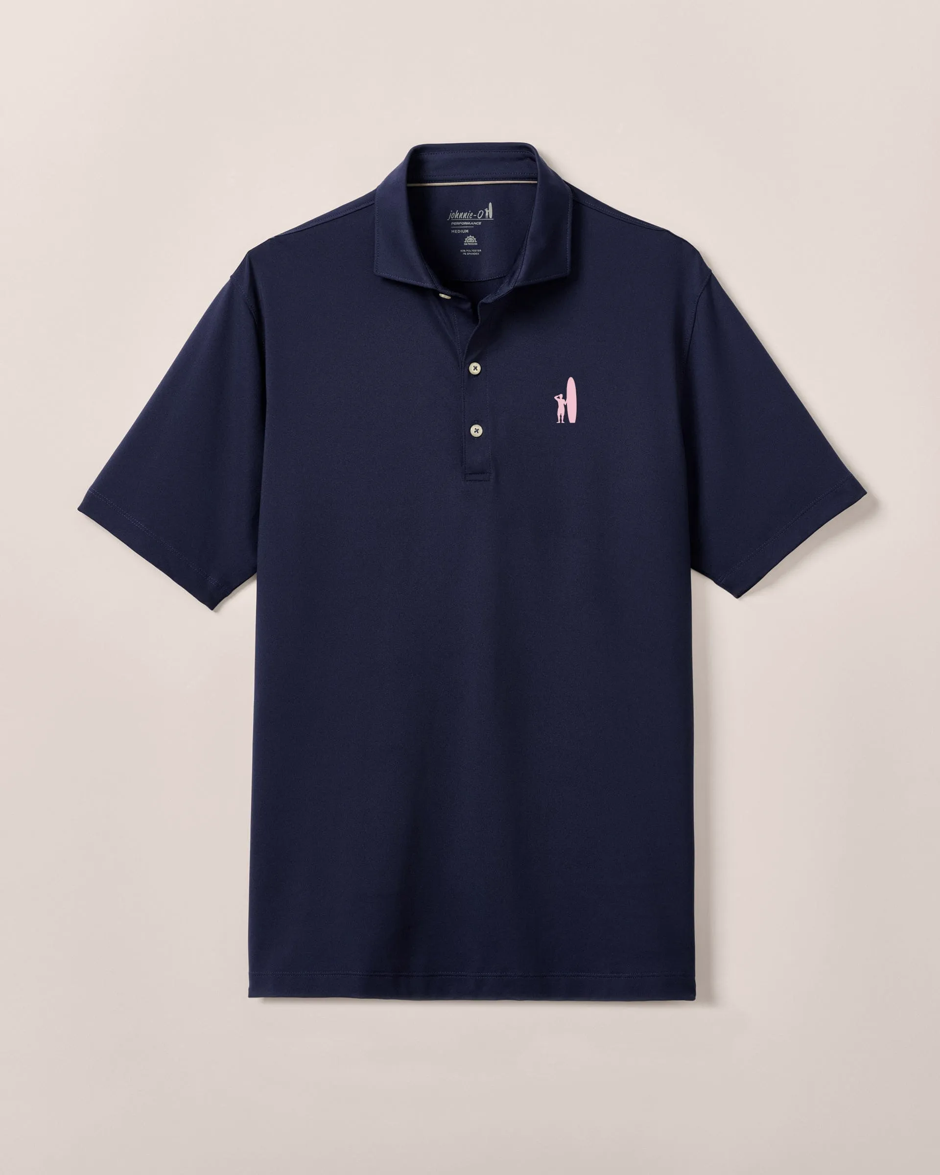 Custom Surfer Logo Performance Jersey Polo - Birdie