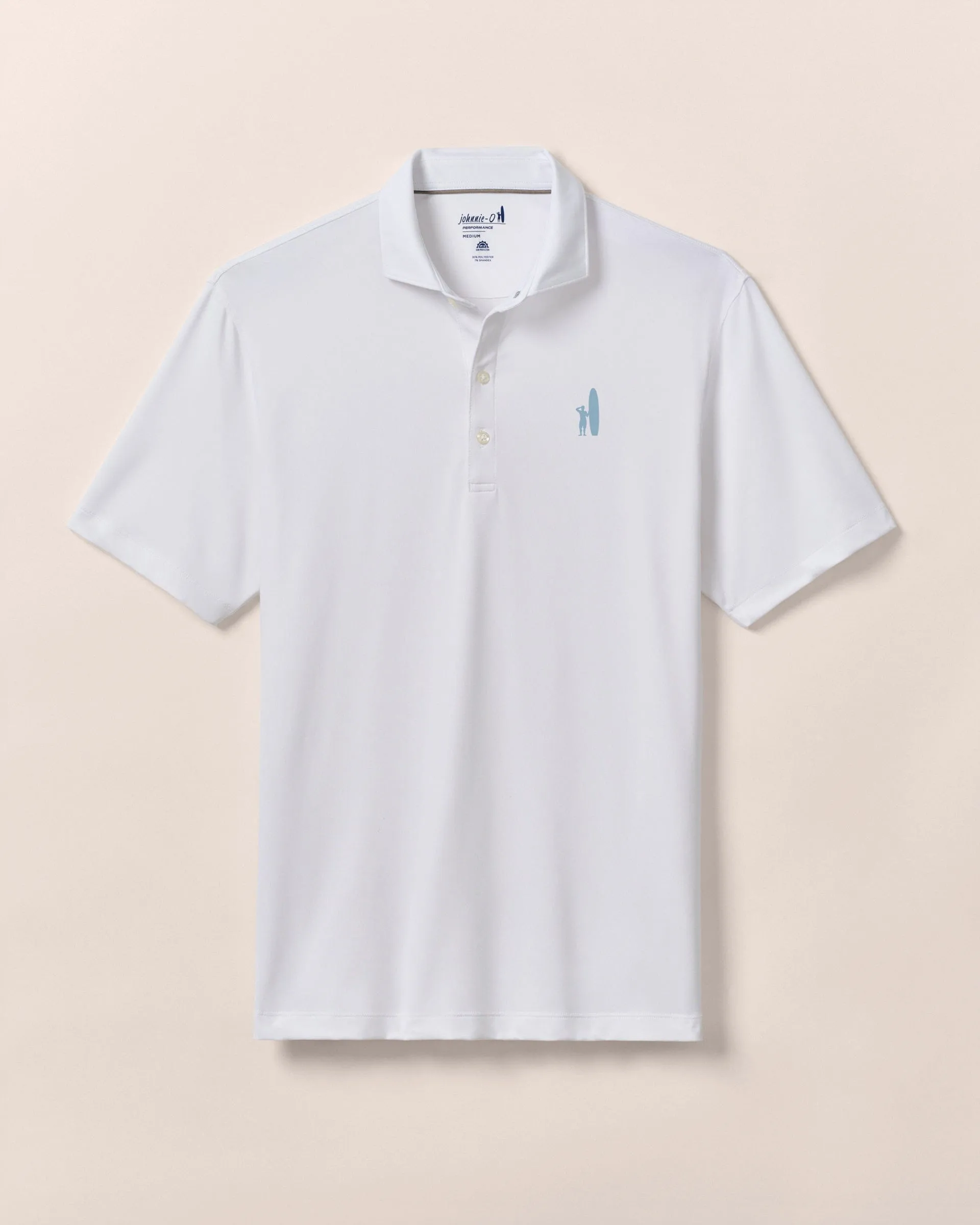Custom Surfer Logo Performance Jersey Polo - Birdie