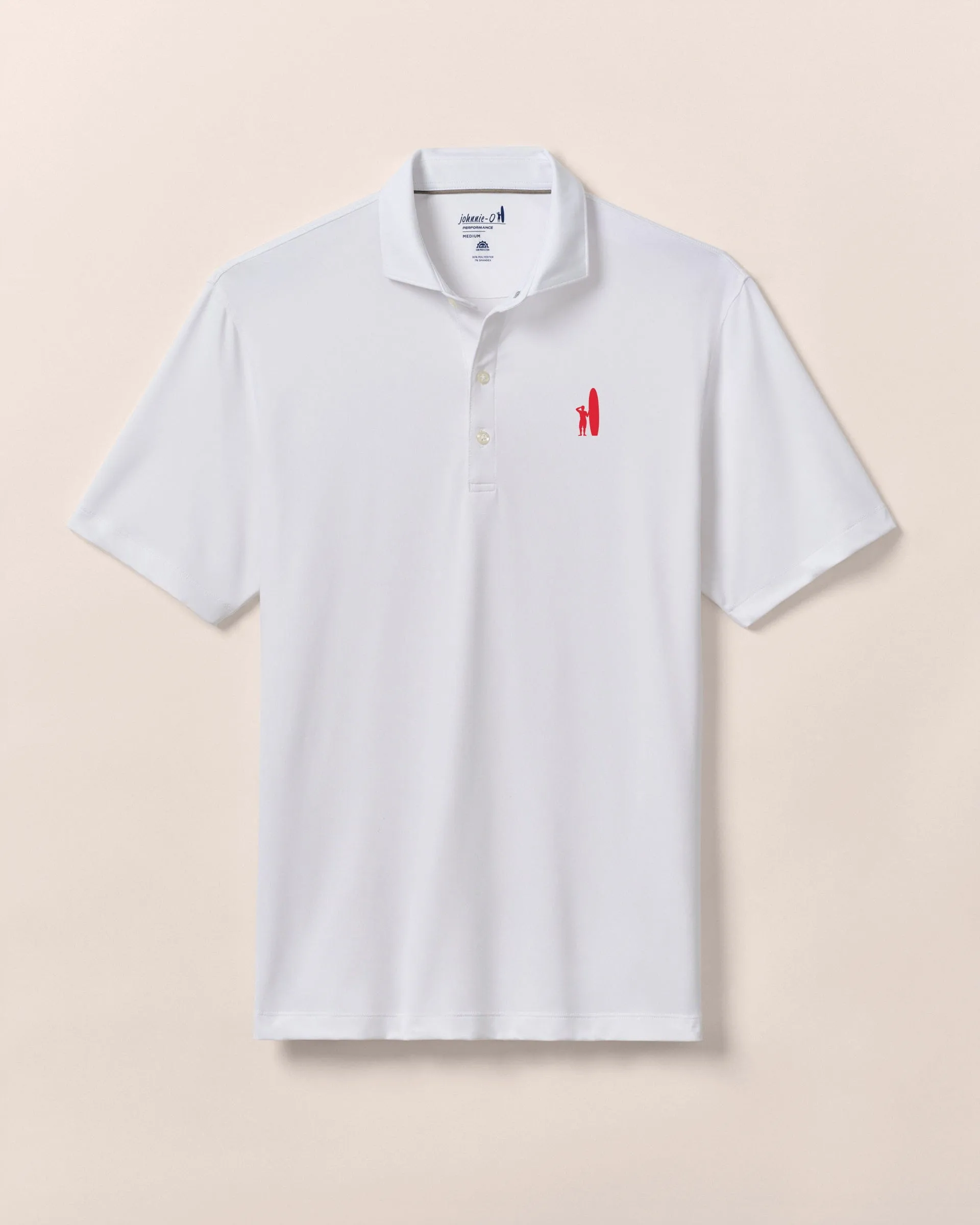 Custom Surfer Logo Performance Jersey Polo - Birdie