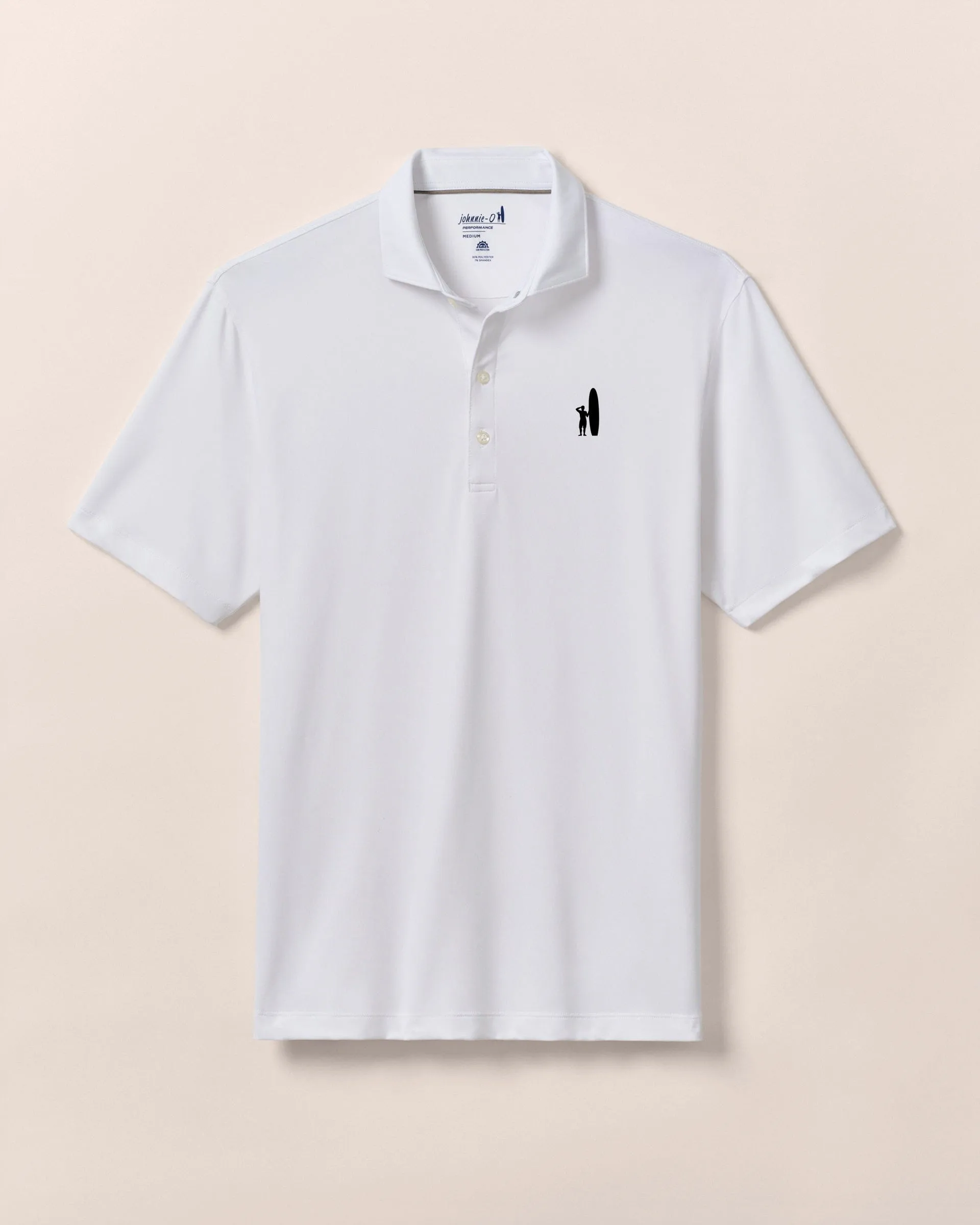 Custom Surfer Logo Performance Jersey Polo - Birdie