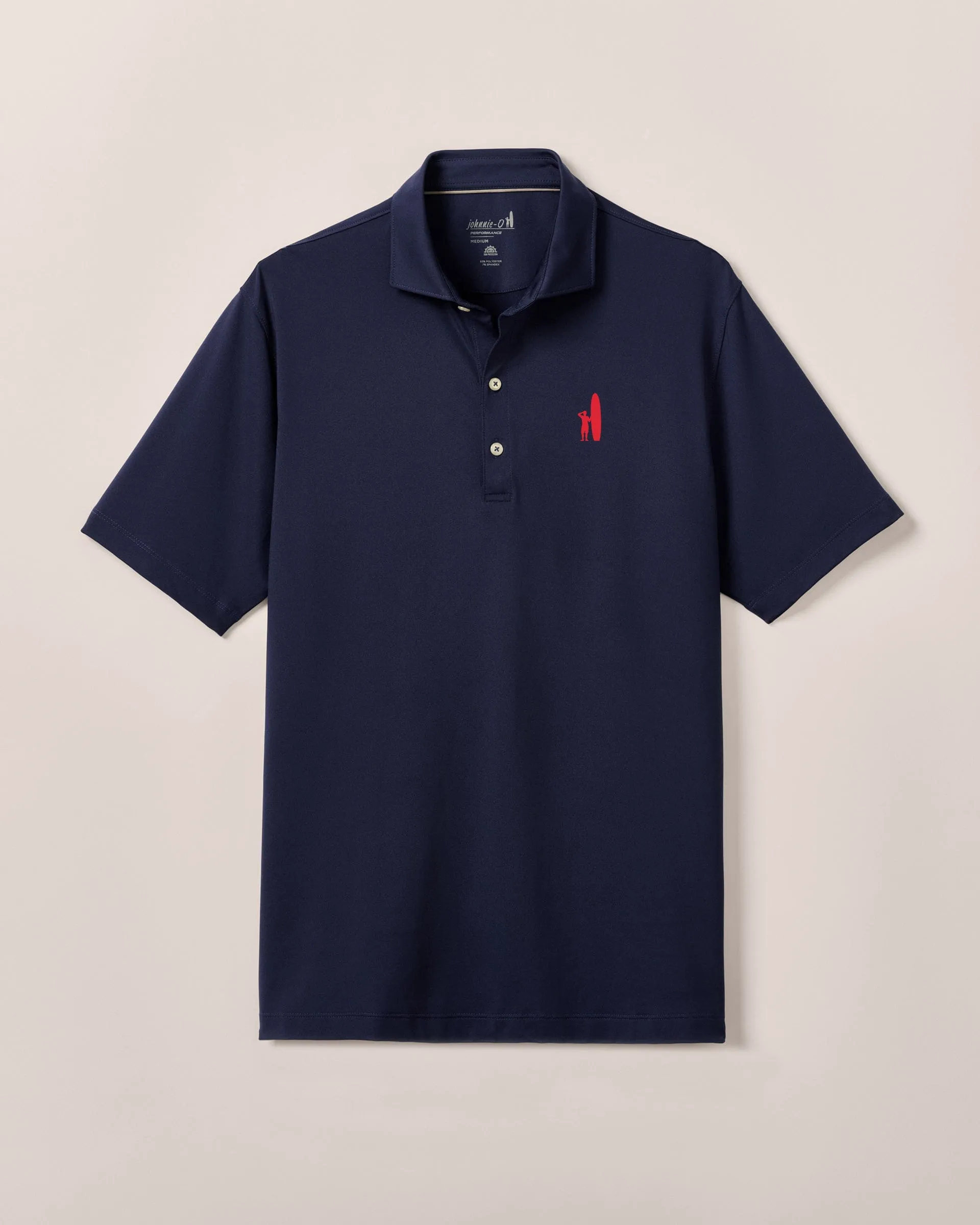 Custom Surfer Logo Performance Jersey Polo - Birdie