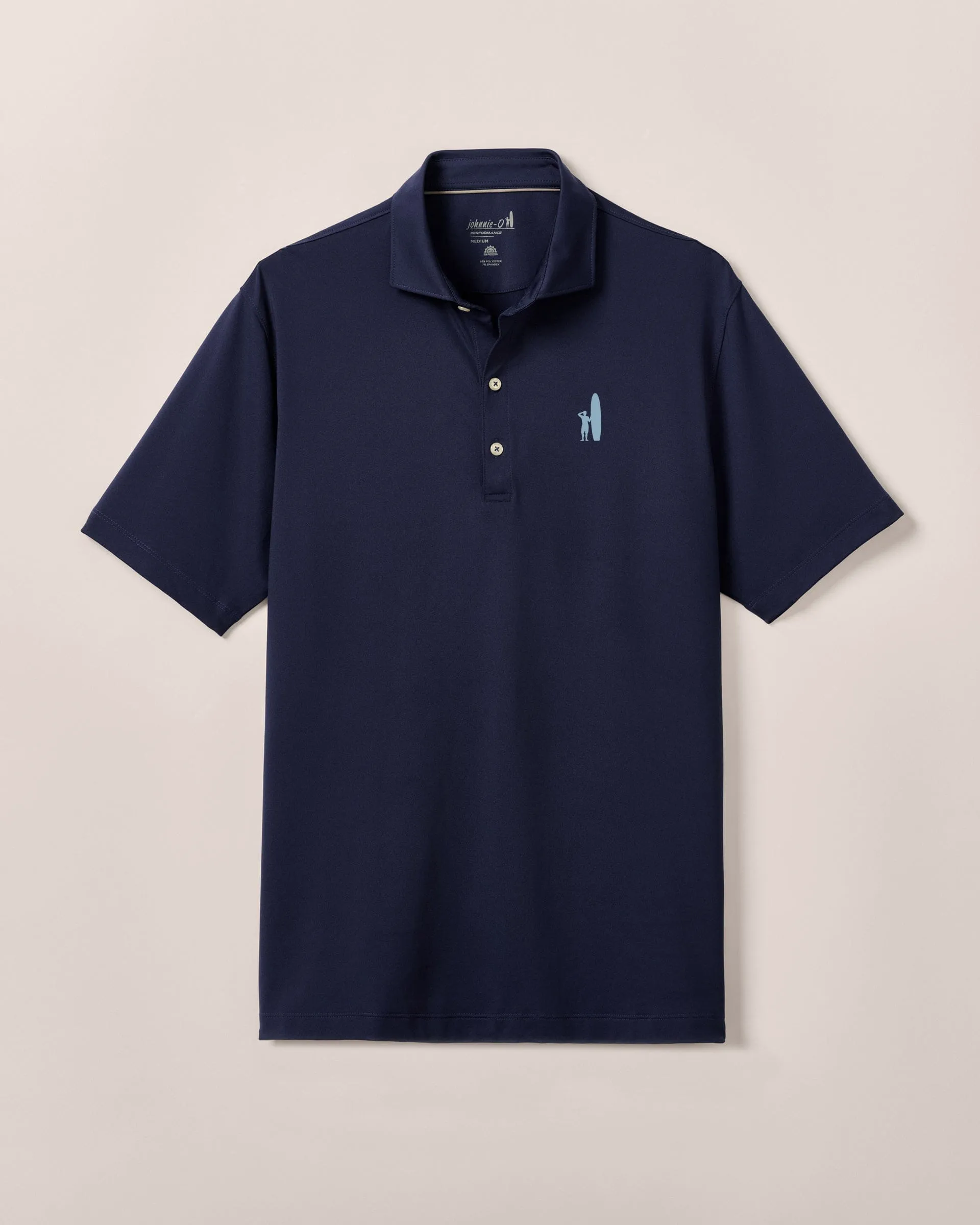 Custom Surfer Logo Performance Jersey Polo - Birdie