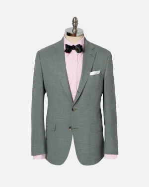 DARK GREEN CRASH LINEN SPORT COAT