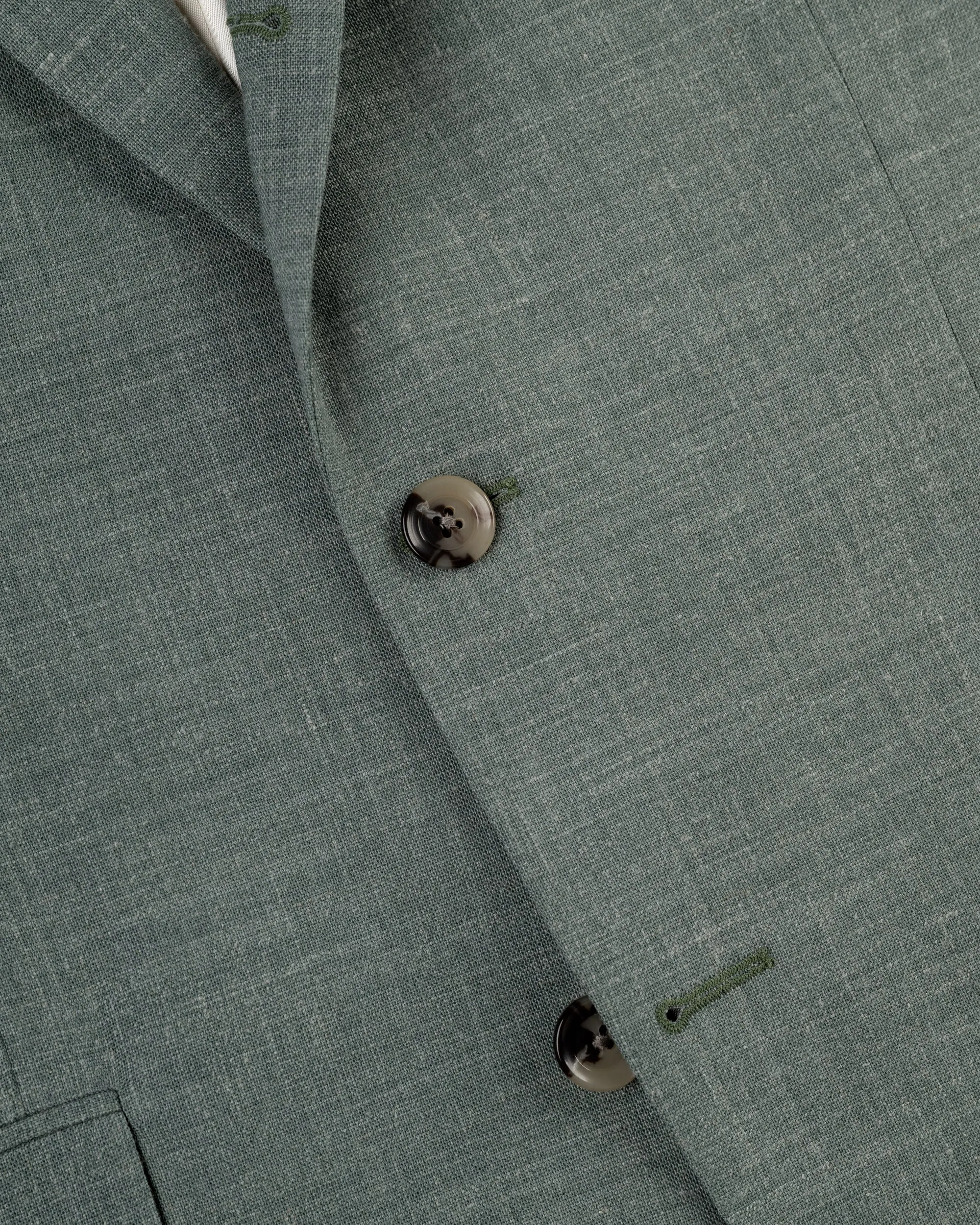 DARK GREEN CRASH LINEN SPORT COAT