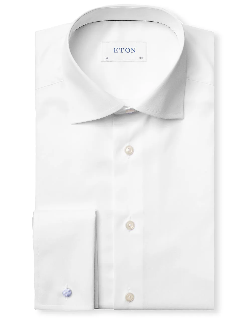 Double Cuff Contemporary Fit Shirt White
