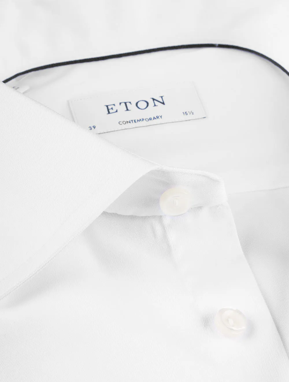 Double Cuff Contemporary Fit Shirt White