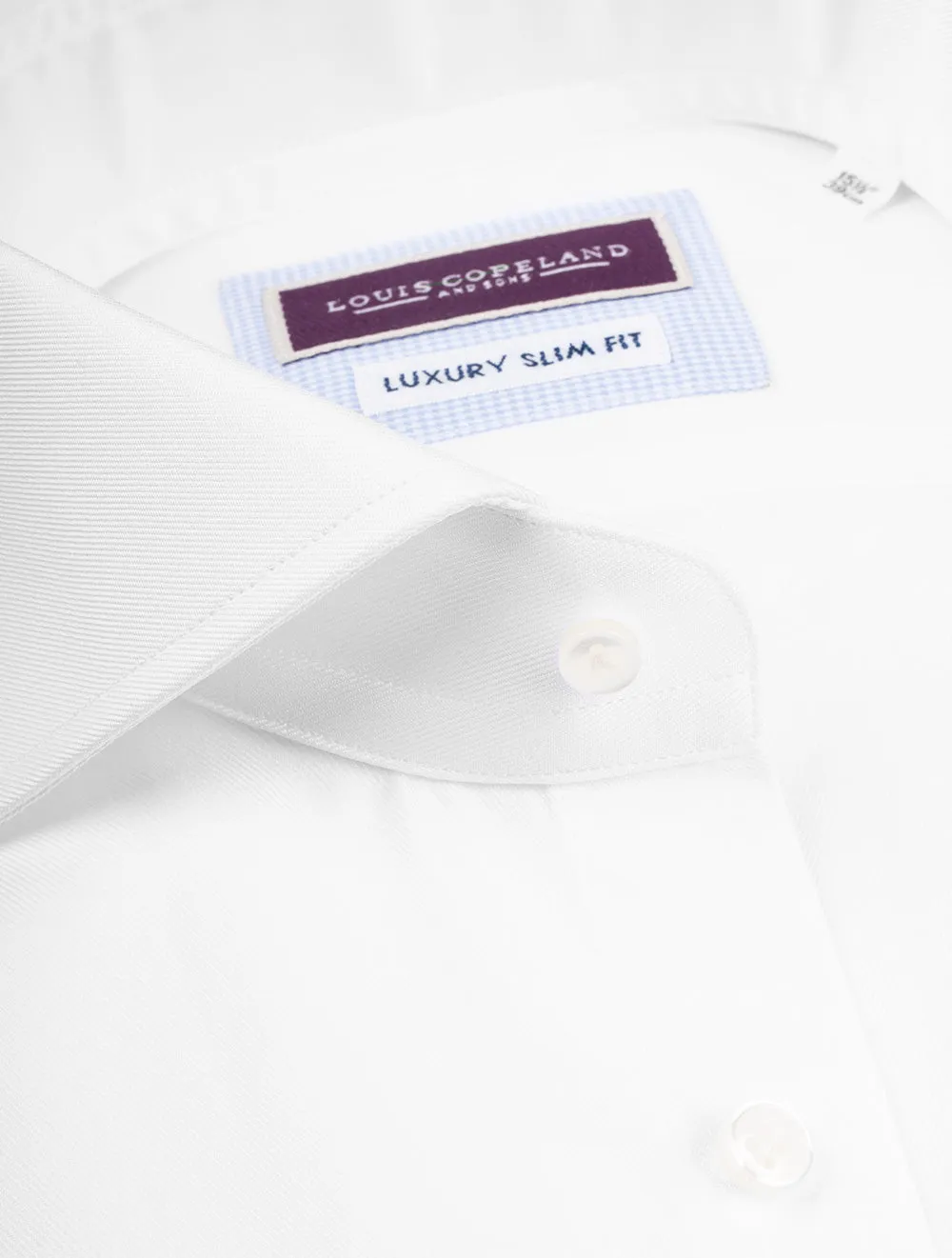 Double Cuff Slim Fit Shirt White