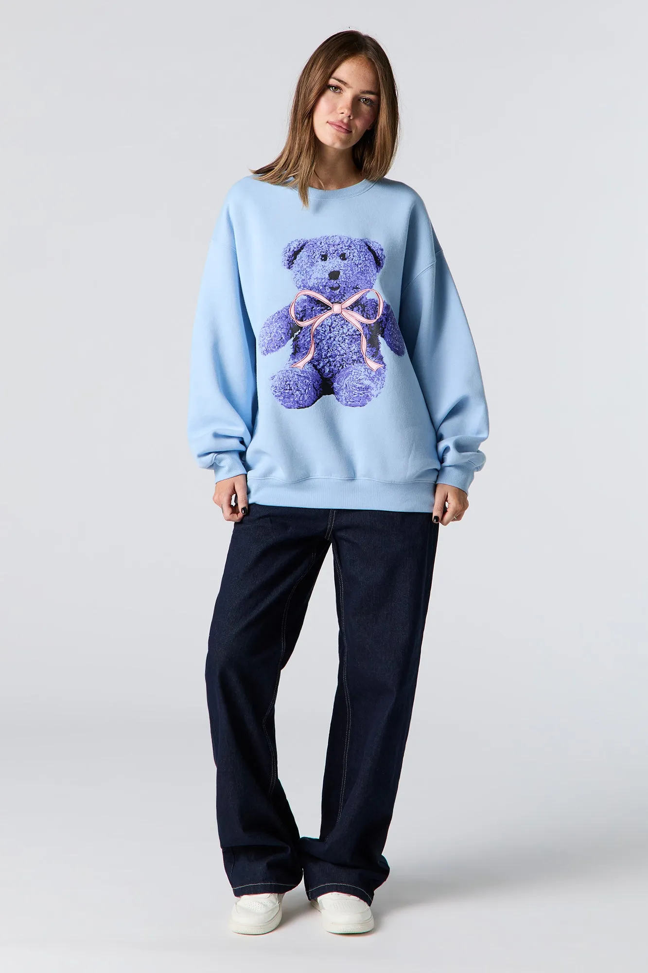 Embroidered Fleece Sweatshirt