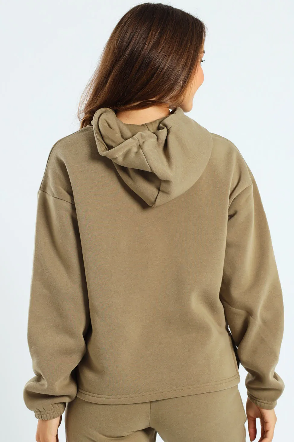 Embroidered Pullover Hoody - Meadow Green