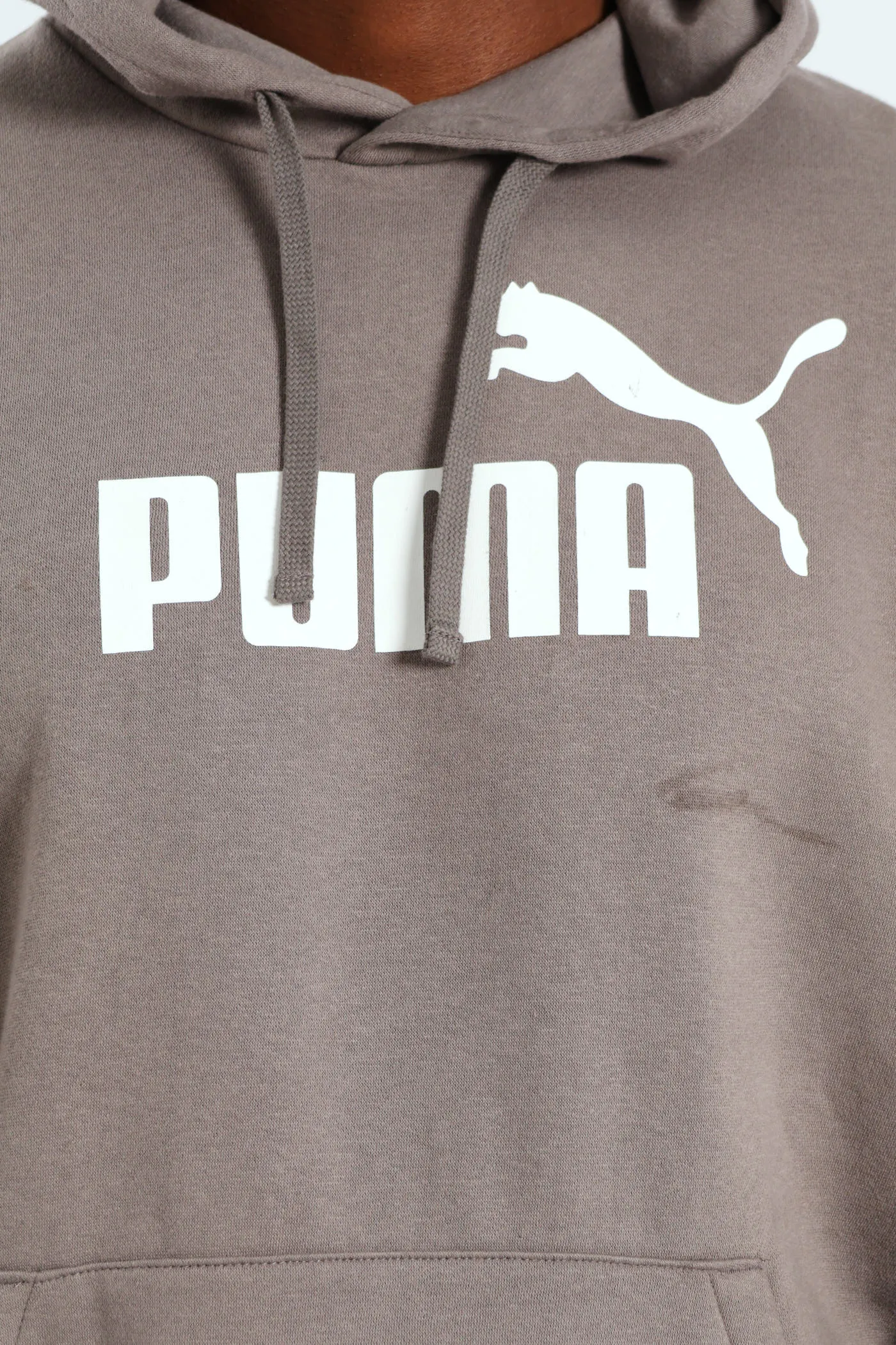 Essential No. 1 Logo Fleece Hoodie - Silver Grey