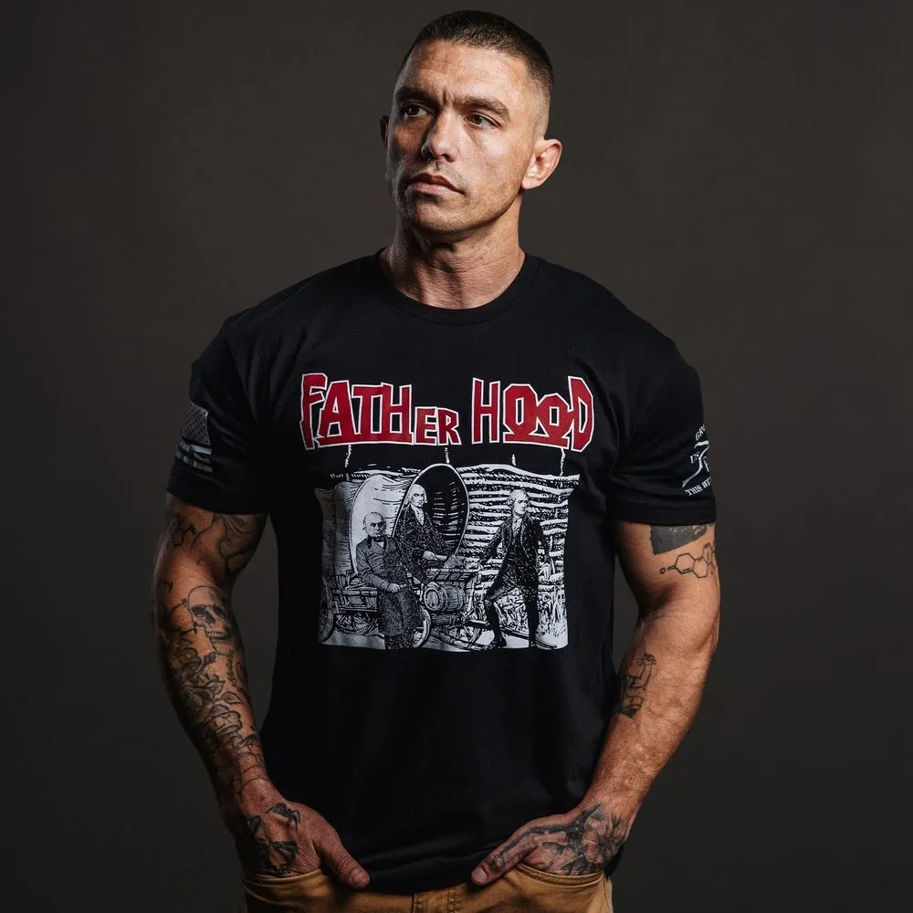 Father Hood T-Shirt - Black