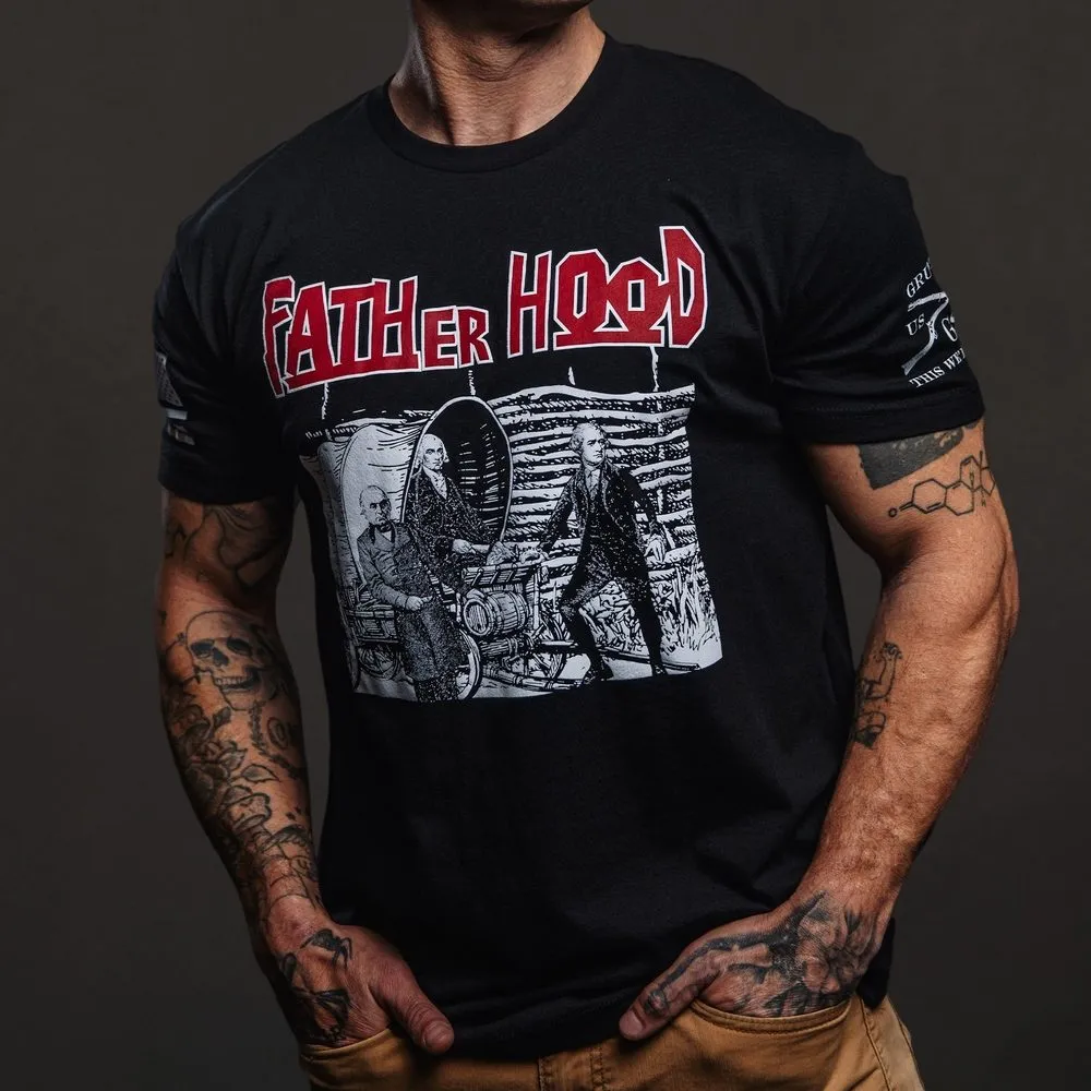 Father Hood T-Shirt - Black
