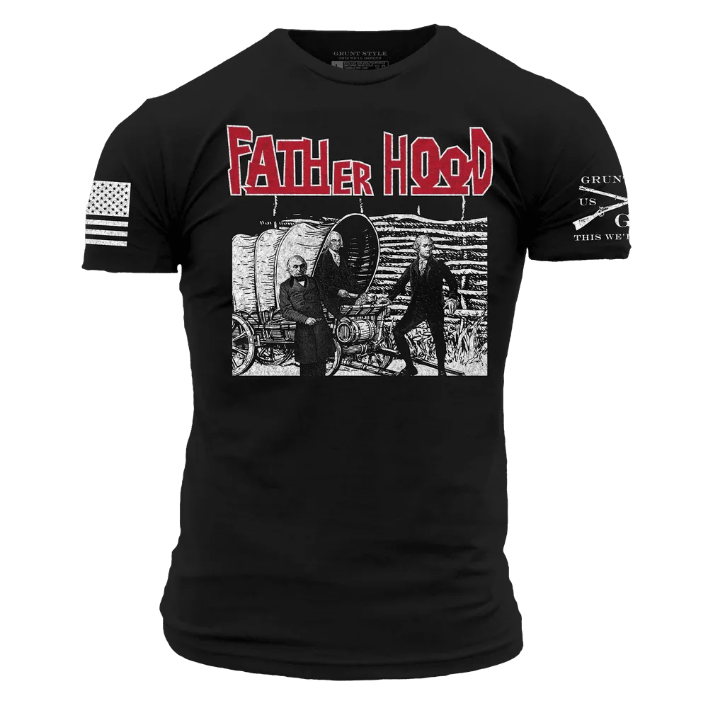 Father Hood T-Shirt - Black