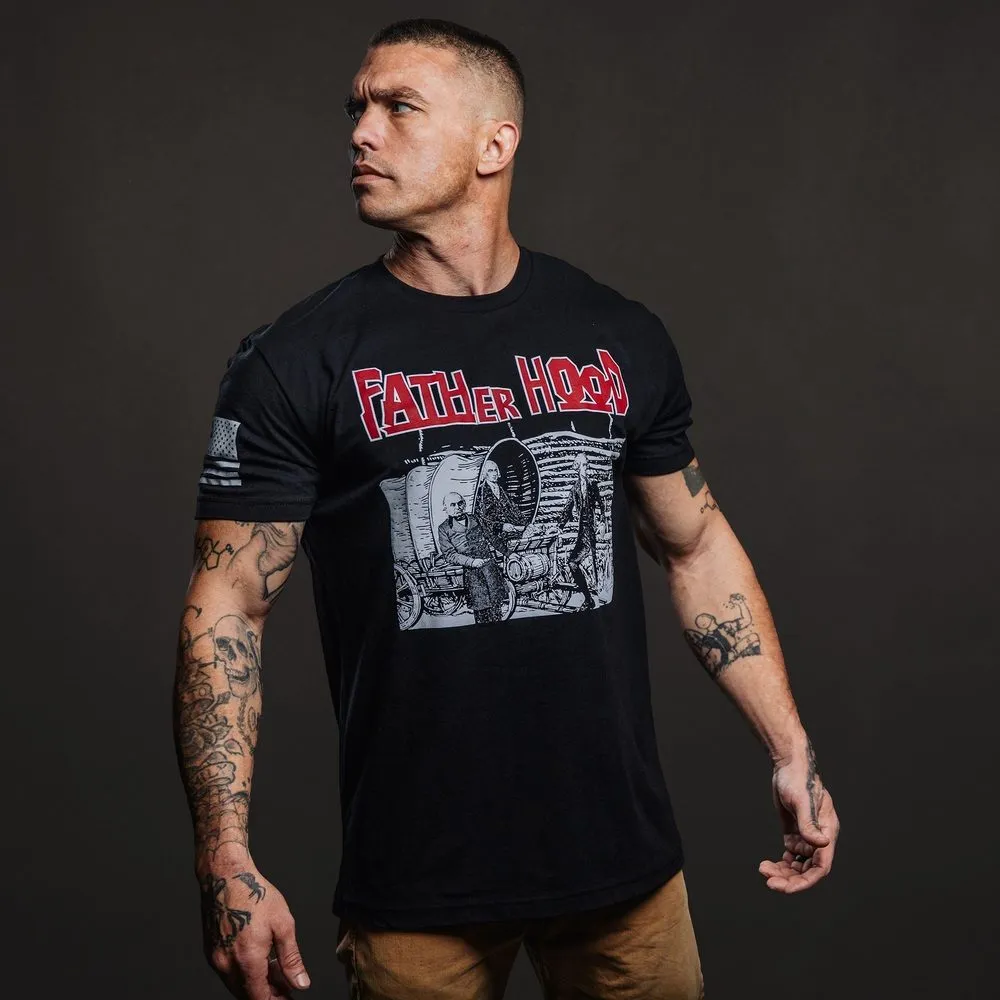 Father Hood T-Shirt - Black