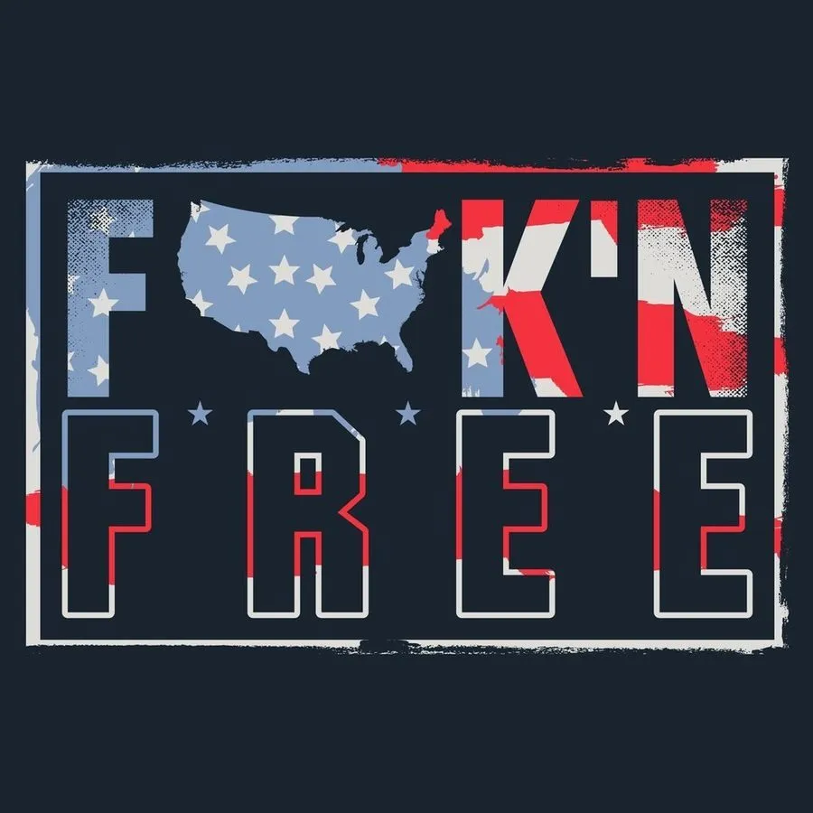 F*ck'n Free T-Shirt - Midnight Navy