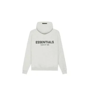 FOG ESSENTIALS SS21 SILICON APPLIQUE LOGO OATMEAL HOODIE (NEW) (NEW)