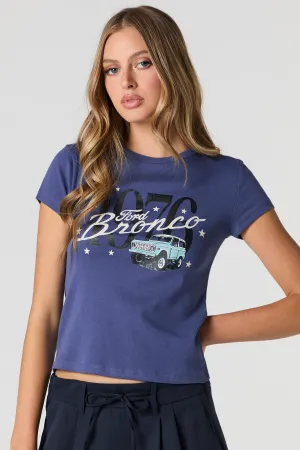 Ford Bronco 1976 Graphic Ribbed T-Shirt