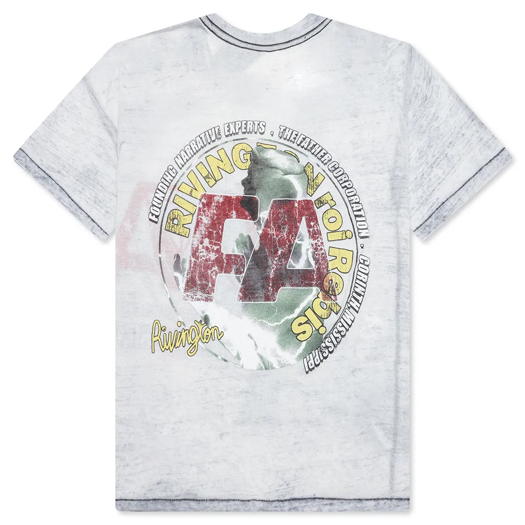 Founding Narrative Tee - Blue Burnout